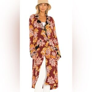 Free People Kimono Floral Jacket
